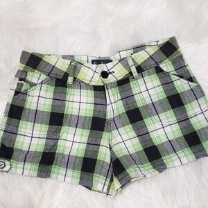 SABREE 100% Cotton Plaid Shorts Size Medium